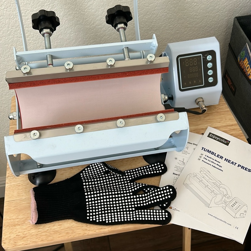 Tumbler heat press